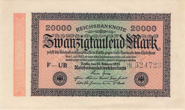 20000 Mark 1923 ro.84b UB